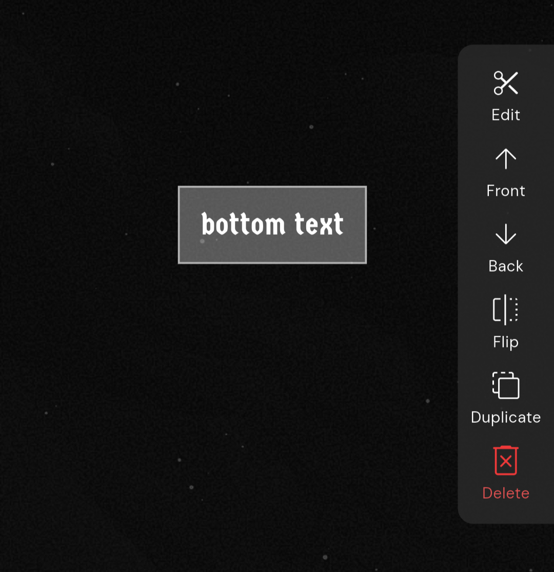 O3 app’s profile page customisation doesn’t have a control to reset the rotation of elements.